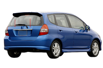Honda FIT/Jazz 2002–2008 Kromliste over nummerpladen (rustfrit stål) foto 1