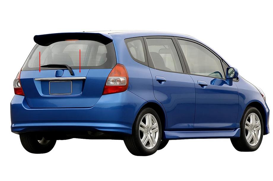 Honda FIT/Jazz 2002–2008 Kromliste over nummerpladen (rustfrit stål) Image