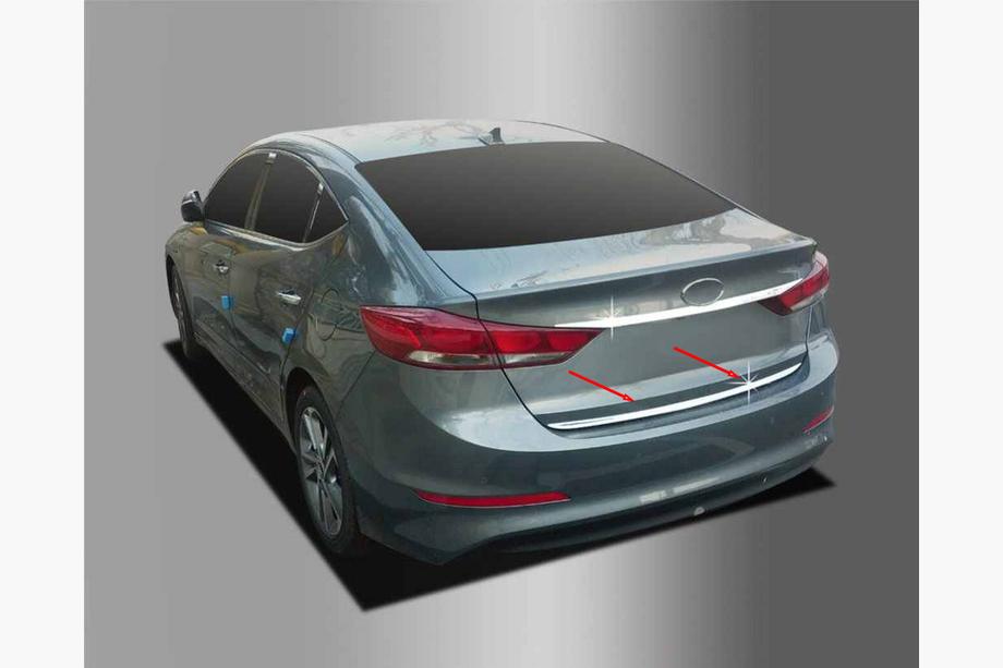 Hyundai Elantra (AD) 2015–2020 Bagagerumskantliste (rustfrit stål) Foto 3