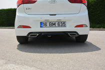 Hyundai I-20 2014–2020 Bagdiffusor Meliset (klar til lakering) foto 1