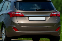 Hyundai I-30 2012–2017 Kromliste over nummerplade (SW, rustfrit stål) foto 1