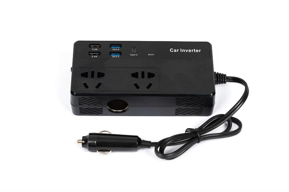 Bil inverter 12V til 220V med USB og Type-C CZ02 Image