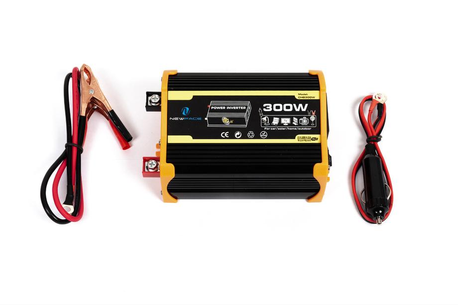 Bil inverter 12V til 220V med USB 300W CHB300W Image