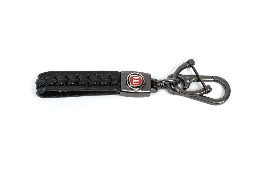 Fiat Læder nøglering V2 med Fiat-logo Image
