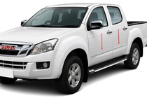 Isuzu D-Max 2011–2019 OmsaLine dørlister (rustfrit stål) foto 1