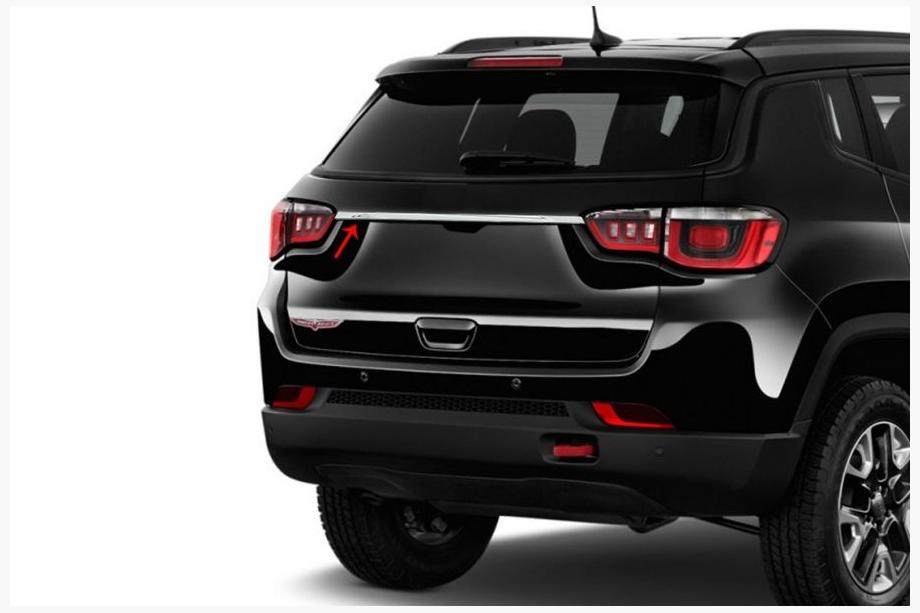 Jeep Compass 2016– Kromliste til bagklap (rustfrit stål) Image