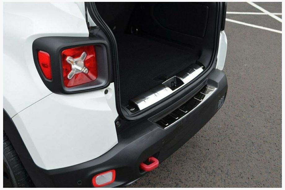 Jeep Renegade 2014– Bageste dørtrinsliste i rustfrit stål Image