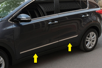 Kia Sportage 2010–2015 Dørlister i rustfrit stål (4 stk.) foto 1