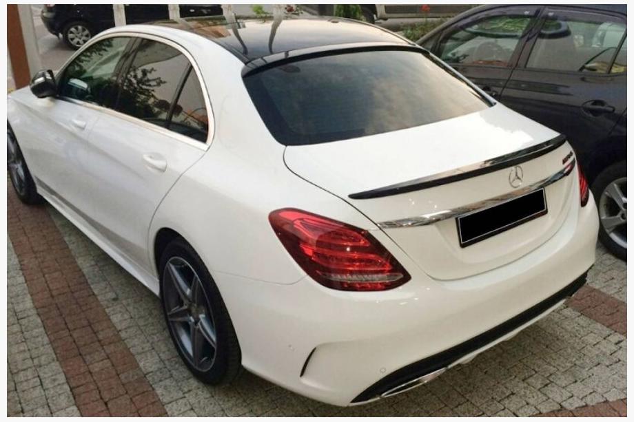 Mercedes C-klasse W205 2014–2021 OmsaLine spoiler (klar til lakering) Image