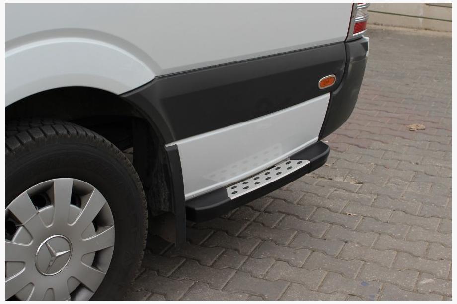 Mercedes Sprinter W901/902/903/904/905 1995–2006 DOT-Line sidetrin bag hjulet (2 stk., aluminium) Mellem akselafstand Image
