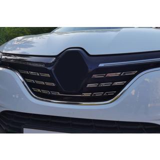 Rustfri stål pynte-/kromlister til kølergrill 2021+ (sæt 5 stk.) Renault Megane IV 2016–2025 foto 2