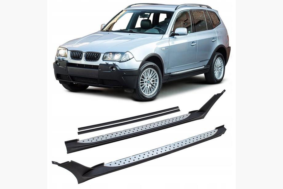 BMW X3 E83 2003–2010 Cixtai sidetrin (sæt med 2, aluminium) Image
