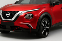 Nissan Juke 2020– Forlygterammer (2 stk., rustfrit stål) foto 1