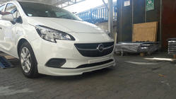 Opel Corsa E 2015–2019 Front nederste spoilerlæbe (til lakering) foto 1