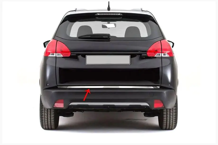 Peugeot 2008 2013–2019 Bagagerumskantliste (rustfrit stål) Image