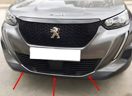 Peugeot 2008 2019– Krom beskyttelsesliste til forreste kofanger (1 stk., rustfrit stål) foto 1