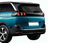 Peugeot 5008 2016–2023 Kromliste over nummerplade OmsaLine (rustfrit stål) foto 1