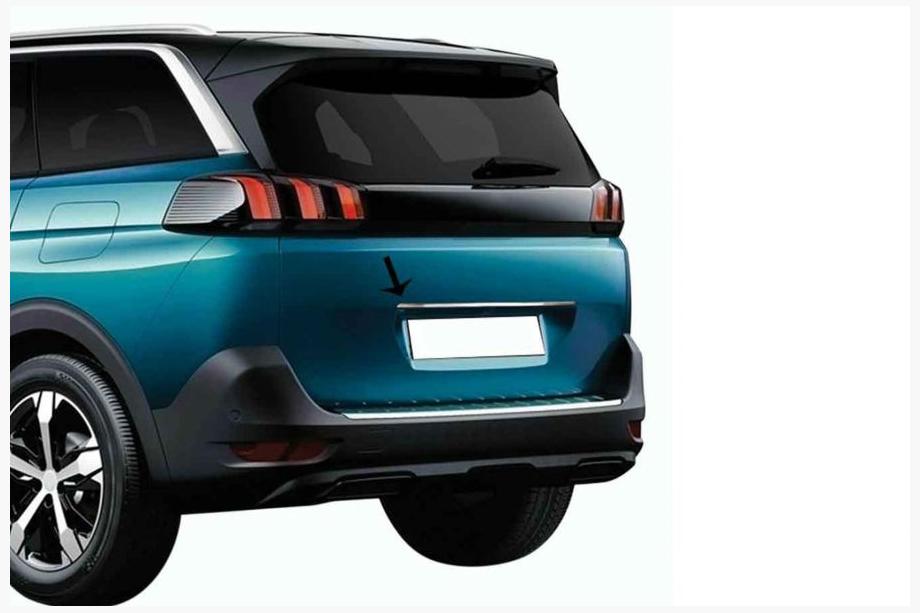 Peugeot 5008 2016–2023 Kromliste over nummerplade OmsaLine (rustfrit stål) Image
