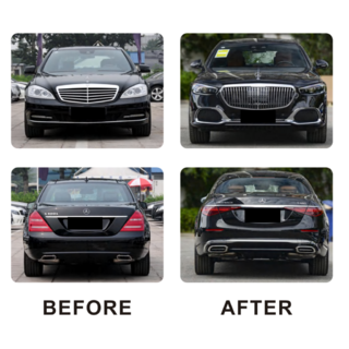 Restyling-kit til W223 Maybach Mercedes S-Klasse W221 2005–2013 foto 4