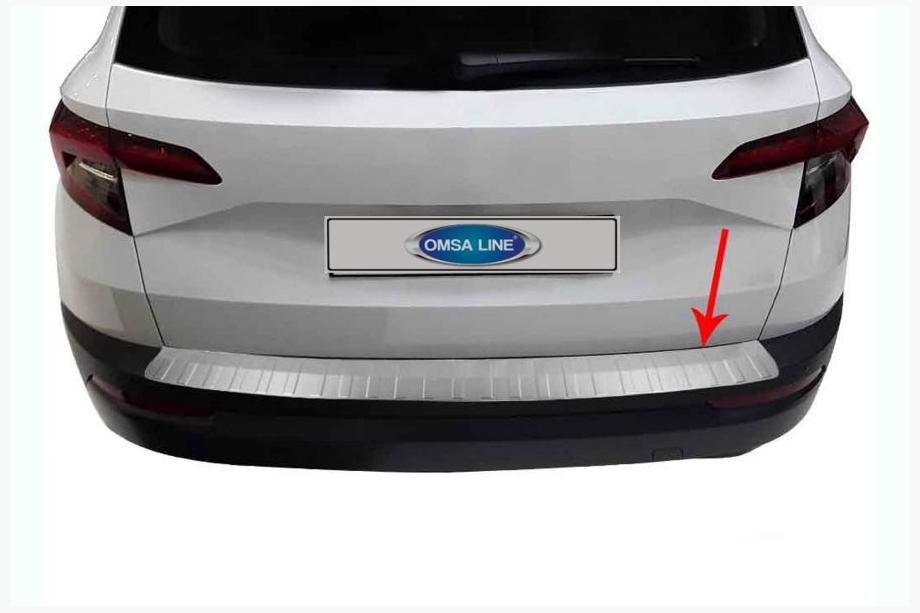 Skoda Karoq 2018– Krom bagkofangerbeskytter OmsaLine (rustfrit stål) Image