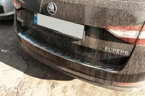 Skoda Superb 2015–2024 Bagkofangerbeskytter i rustfrit stål SW foto 8