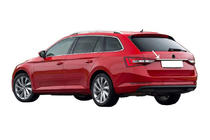 Skoda Superb 2015–2024 Liste over nummerplade SW (rustfrit stål) foto 1