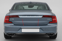 Volvo S90/V90 2016– Krom liste over nummerplade (til S90, rustfrit stål) foto 1