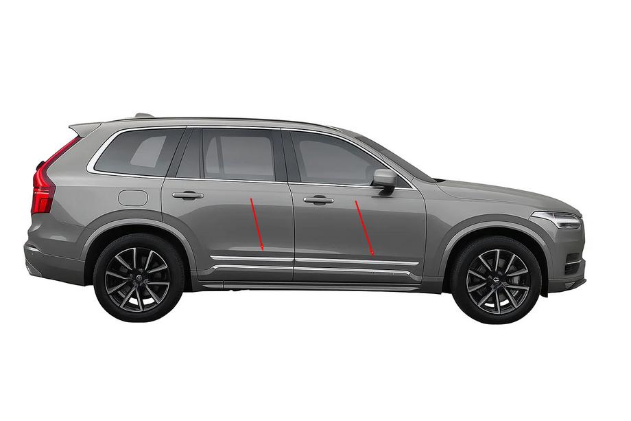 Volvo XC90 2015– Dørbeskytterlister i rustfrit stål (sæt 4 stk.) Image