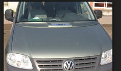 Volkswagen Caddy 2004–2010 Motorhjelmscover til lakering foto 1