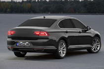 Volkswagen Passat B8 2015–2023 Liste over nummerplade SD (OmsaLine, rustfrit stål) foto 1