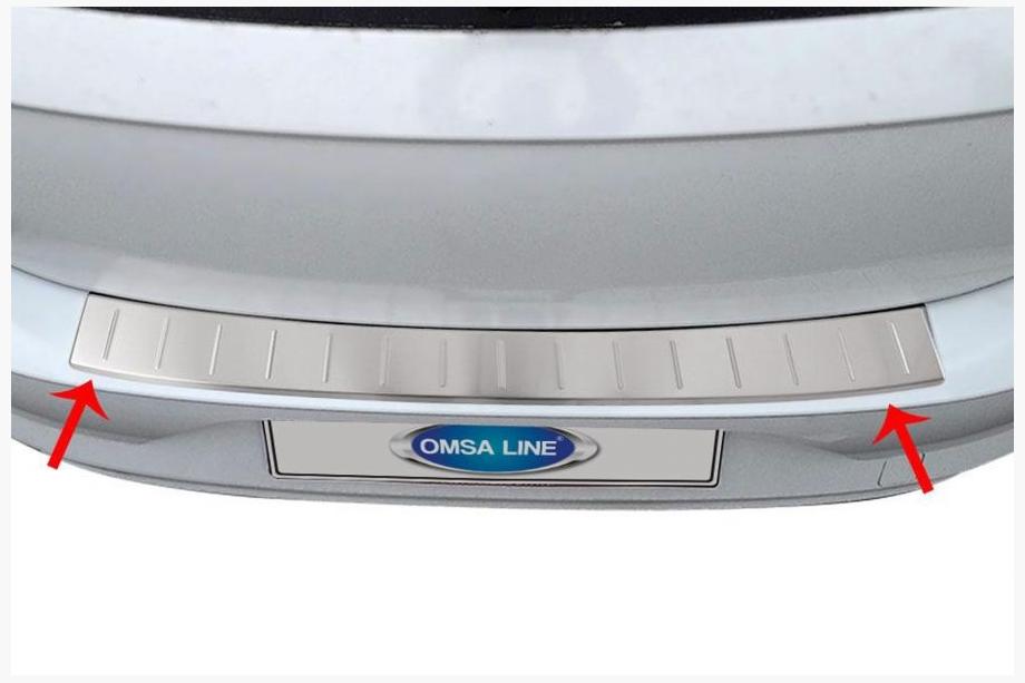 Volkswagen Polo 2017– Bagkofangerbeskytter OmsaLine (HB, rustfrit stål) Image