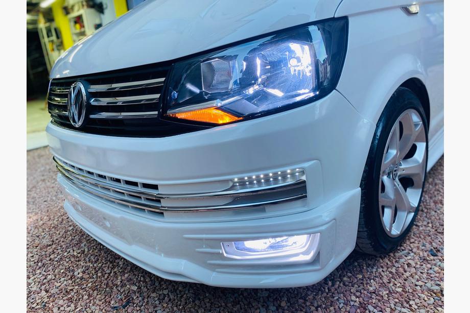 Volkswagen T6 2015–2024 Front kofanger læbespoiler Genis 2015-2018 (klar til lakering) Image