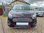 Ford Courier 2014–2023 Carmos grill-lister (2018↗, 7 dele, rustfrit stål) foto 1