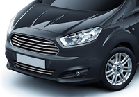 Ford Courier 2014–2023 Carmos grill-lister (2014-2018, 6 stk, rustfrit stål) foto 1