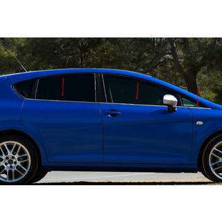 Udvendige vindueslister Carmos (6 stk, rustfrit stål) Seat Leon 2005–2012 foto 1