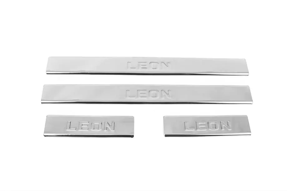 Seat Leon 2013–2020 Dørtrinslister Carmos V2 (4 stk., rustfrit stål) Image