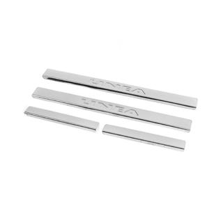 Carmos V2 dørtrinslister (4 stk., rustfrit stål) Fiat Linea 2006–2018 foto 1