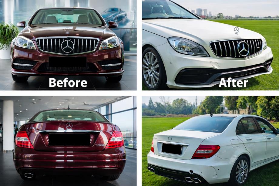 Mercedes C-class W204 2007–2015 Komplet bodykit i W205-design Image