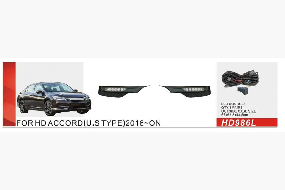 Honda Accord X 2017–2022 US-type tågelygter (2017-2020, LED) Image