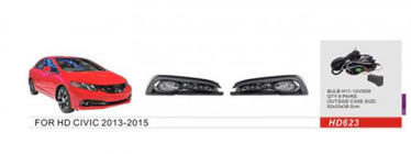 Honda Civic Sedan IX 2011–2016 Tågelygter 2013-2015 (halogen) foto 1