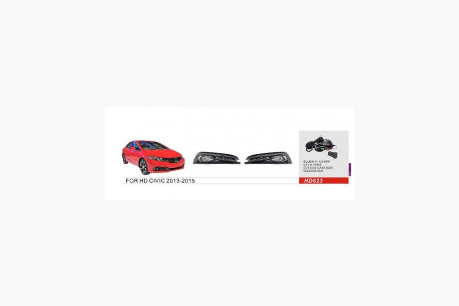 Honda Civic Sedan IX 2011–2016 Tågelygter 2013-2015 (halogen) Image