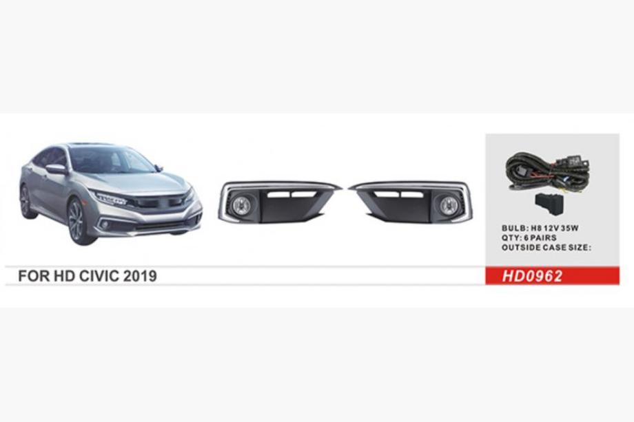 Honda Civic Sedan X 2016–2021 Tågelygter 2019-2021 (halogen) Image