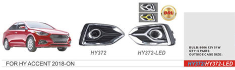 Hyundai Accent 2017–2023 Tågelygter (halogen) foto 1