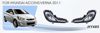 Hyundai Accent 2011–2017 Tågelygter (halogen) foto 1