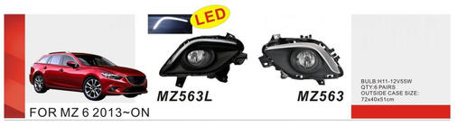 Mazda 6 2012–2024 Tågelygter 2013-2015 (sæt med 2, halogen) foto 1