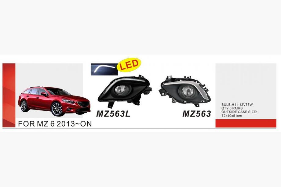 Mazda 6 2012–2024 Tågelygter 2013-2015 (sæt med 2, halogen) Image