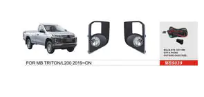 Mitsubishi L200 2015–2024 Tågelygtesæt 2019+ (2 stk., halogen) foto 1