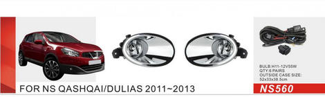 Nissan Qashqai 2010–2014 Tågelygter (2 stk., halogen) foto 1