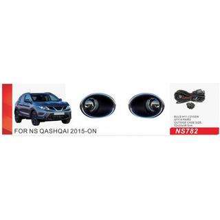Tågelygter 2014-2016 (komplet sæt) Nissan Qashqai 2014–2021