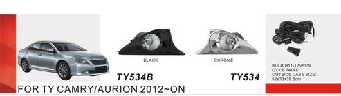 Toyota Camry 2011–2017 Tågelygtesæt EU-type 2011-2014 (2 stk., halogen) foto 1